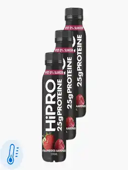 Flink Hipro Proteine drink framboos aardbei 300ml 3x aanbieding