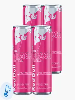 Flink Red Bull Energy Drink The Summer Edition White Peach 250ml 4x aanbieding