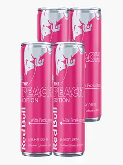 Flink Red Bull Energy Drink The Summer Edition White Peach 250ml 4x aanbieding