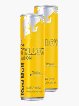 Flink Red Bull Energy Drink Tropical 25cl 2x aanbieding
