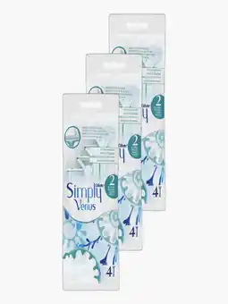 Flink Gillette Wegwerpscheermesjes Simply Venus2 4st 3x aanbieding