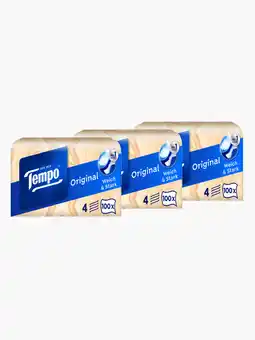 Flink Tempo Tissues Box Original 100st 3x aanbieding
