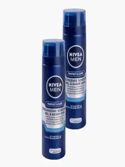 Flink Nivea Men Protect & Care Hydraterende Scheergel 200ml 2x aanbieding