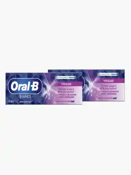 Flink Oral-B 3D white artic fresh tandpasta 75ml 2x aanbieding