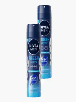 Flink Nivea Men Dry Fresh Anti-Transpirant 150ml 2x aanbieding