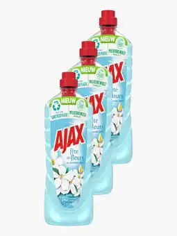 Flink Ajax Allesreiniger FÍte des Fleurs Jasmijn 1L 3x aanbieding