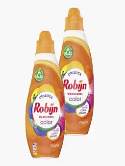 Flink Robijn Vloeibaar Wasmiddel Color Klein&Krachtig 19 Wassen 2x aanbieding
