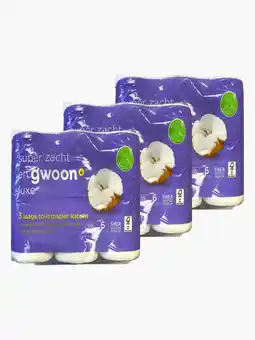 Flink G'woon Toiletpapier Katoen 6st 3x aanbieding