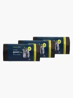 Flink G'woon Trekbandzakken 35L 3x aanbieding