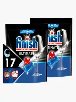 Flink Finish Ultimate vaatwastabletten 17st 2x aanbieding
