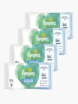 Flink Pampers Harmonie Babywipers Aqua 48st 4x aanbieding