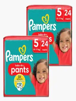 Flink Pampers Baby Dry Pants mt5 24st. 2x aanbieding