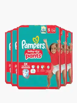 Flink Pampers Baby dry pants luierbroekjes maat 5 24st 5x aanbieding