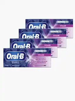 Flink Oral-B 3D white vitalize 75ml 4x aanbieding