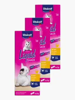 Flink Vitakraft Cat Liquidsnack Kip 6st 3x aanbieding