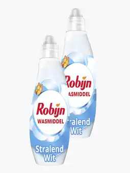 Flink Robijn Vloeibaar Wasmiddel Wit Klein&Krachtig 19 Wassen 2x aanbieding
