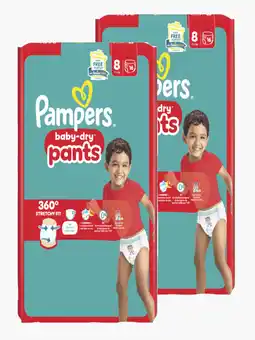 Flink Pampers Baby dry pants luierbroekjes maat 8 15st 2x aanbieding