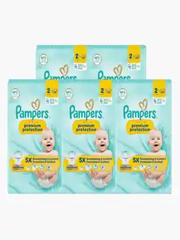 Flink Pampers Premium protection luiers maat 2 33st 5x aanbieding