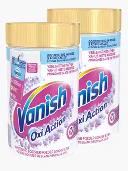Flink Vanish Oxi action whitening booster powder 470g 2x aanbieding