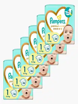 Flink Pampers Premium Protection Luiers Maat 1 26st 6x aanbieding