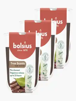 Flink Bolsius True Scents geurglas oud wood 1st 3x aanbieding