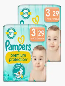Flink Pampers Premium Protection Luiers Maat 3 29st. 2x aanbieding