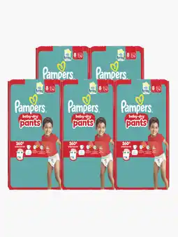 Flink Pampers Baby dry pants luierbroekjes maat 8 15st 5x aanbieding