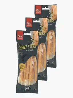 Flink Pets Unlimited Chewy Chicken Sticks 10st 3x aanbieding