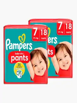 Flink Pampers Baby dry pants luierbroekjes maat 7 18st 2x aanbieding