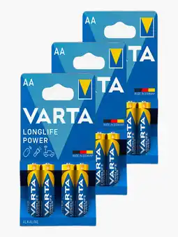 Flink Varta Longlife Power Batterijen AA 4st 3x aanbieding