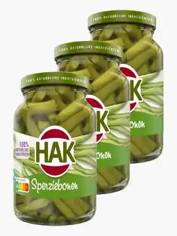 Flink HAK Sperziebonen 370ml 3x aanbieding