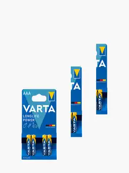 Flink Varta Longlife Power Batterijen AAA 4st 3x aanbieding