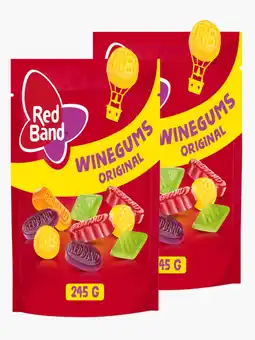 Flink Red Band Winegum mix original 245g 2x aanbieding