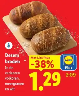 Lidl Desem broden aanbieding