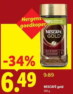 Lidl Nescafé gold aanbieding