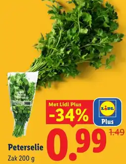 Lidl Peterselie aanbieding
