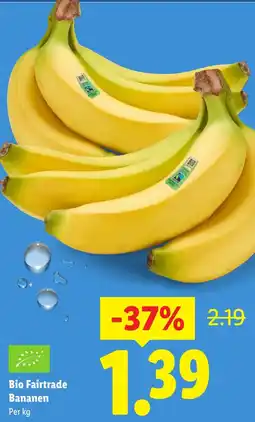 Lidl Bio Fairtrade Bananen aanbieding