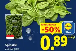 Lidl Spinazie aanbieding