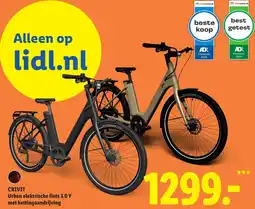 Lidl Crivit Urban elektrische fiets 3.0 Y met kettingaandrijving aanbieding