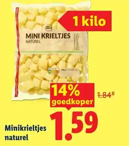 Lidl Minikrieltjes naturel aanbieding