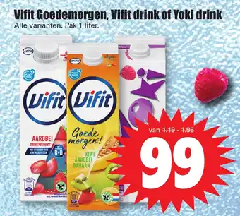 Dirk Vifit Goedemorgen, Vifit drink of Yoki drink aanbieding