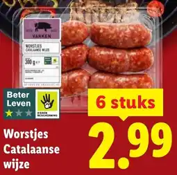 Lidl Worstjes Catalaanse wijze aanbieding