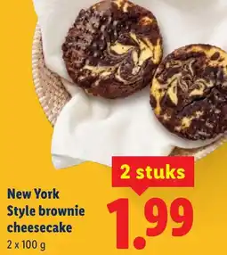 Lidl New York Style brownie cheesecake aanbieding