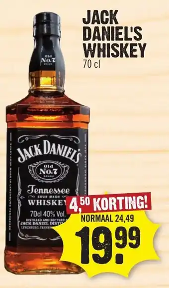 Dirk Jack daniel's whiskey 70cl aanbieding