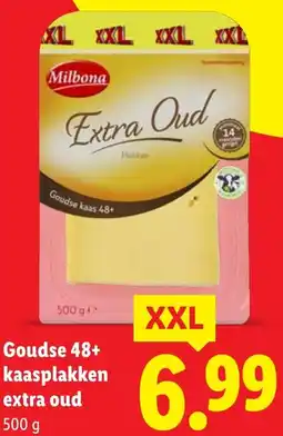 Lidl Goudse 48+ kaasplakken extra oud aanbieding