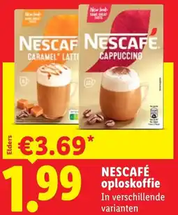 Lidl Nescafé oploskoffie aanbieding