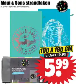 Dirk Maui & Sons strandlaken aanbieding