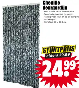 Dirk Chenille deurgordijn aanbieding