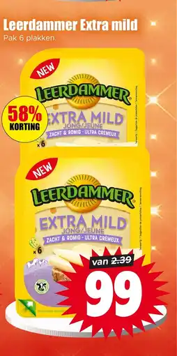 Dirk Leerdammer Extra mild aanbieding