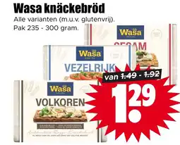 Dirk Wasa knäckebröd aanbieding